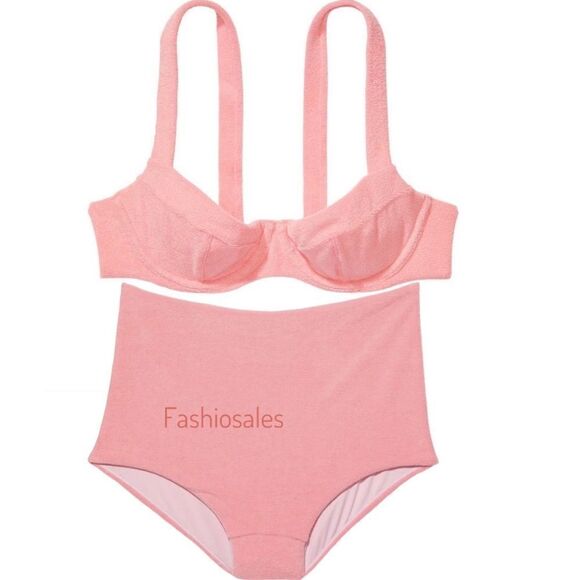 Victorias Secret Set Wicked Push Up without padding terry Bikini Top & Bottom - Picture 4 of 14